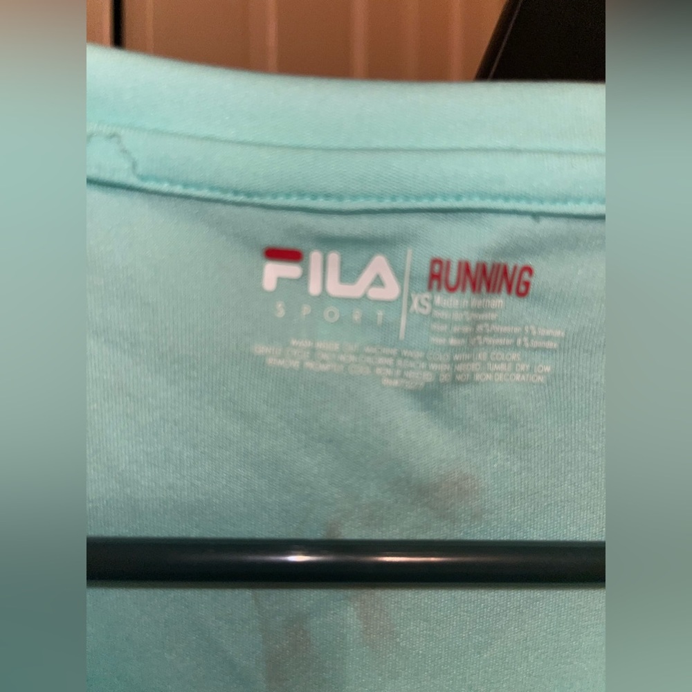 Fila Womens Teal Running Shirt- XS- **NEVER Worn** - Picture 2 of 3